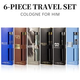 6pcs Set, 1.18fl.oz/35ml Each Bottle, Men's Eau De Toilette Spray, Long-Lasting Perfume, 6 Different Scent, Perfect for Dating, Daily Life, Parti