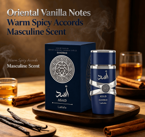 100ml Men's Oriental Vanilla Eau de Parfum Spray, Long Lasting Warm Spicy Fragrance