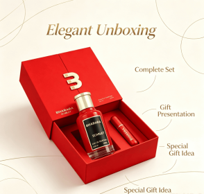 3.4oz Eau De Parfum Spray Set for Men, Long Lasting Fragrance with Portable Travel Mini Spray, Premium Gift Box, Daily & Dating Scent Collection
