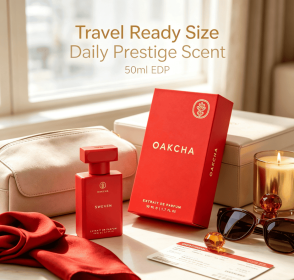 Unisex Extrait de Parfum 50ml Fresh Aromatic Woody Fragrance Long Lasting Perfume Matte Red Square Bottle Crisp Elegant Scent Luxury Fragrance Gi