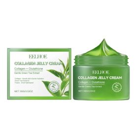 EELHOE Green Tea Collagen Jelly Cream, Gentle Moisturizing Moisturizing Face Soothing Moisturizing Cream For Dry Skin (Option: 100g-132g-2.83*2.83*1.73inch)