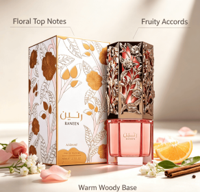 Luxury Floral Eau de Parfum 80ml Long Lasting Women Perfume Spray Hollow Metal Bottle Elegant Fragrance Gift Perfume For Dating Party (style: Neutral fragrance Fresh fragrance)