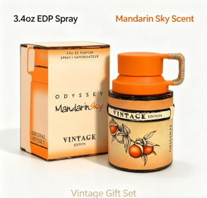 Unisex Eau de Parfum 100ml Bright Mandarin Citrus Woody Fragrance Long Lasting Perfume Vintage Thermos Shaped Bottle Retro Novelty Fragrance Gift (style: Neutral fragrance Fresh fragrance)