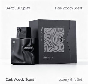 Men's Eau de Parfum 100ml Dark Smoky Woody Fragrance Long Lasting Perfume Matte Black Irregular Sculpted Bottle Luxury Gift Fragrance For Evening (style: Neutral fragrance Fresh fragrance)