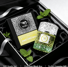 Unisex Eau de Parfum 100ml Crisp Green Apple Fruity Fresh Fragrance Long Lasting Perfume Gradient Green Diamond Cut Glass Bottle Luxury Casual Su (style: Neutral fragrance Fresh fragrance)